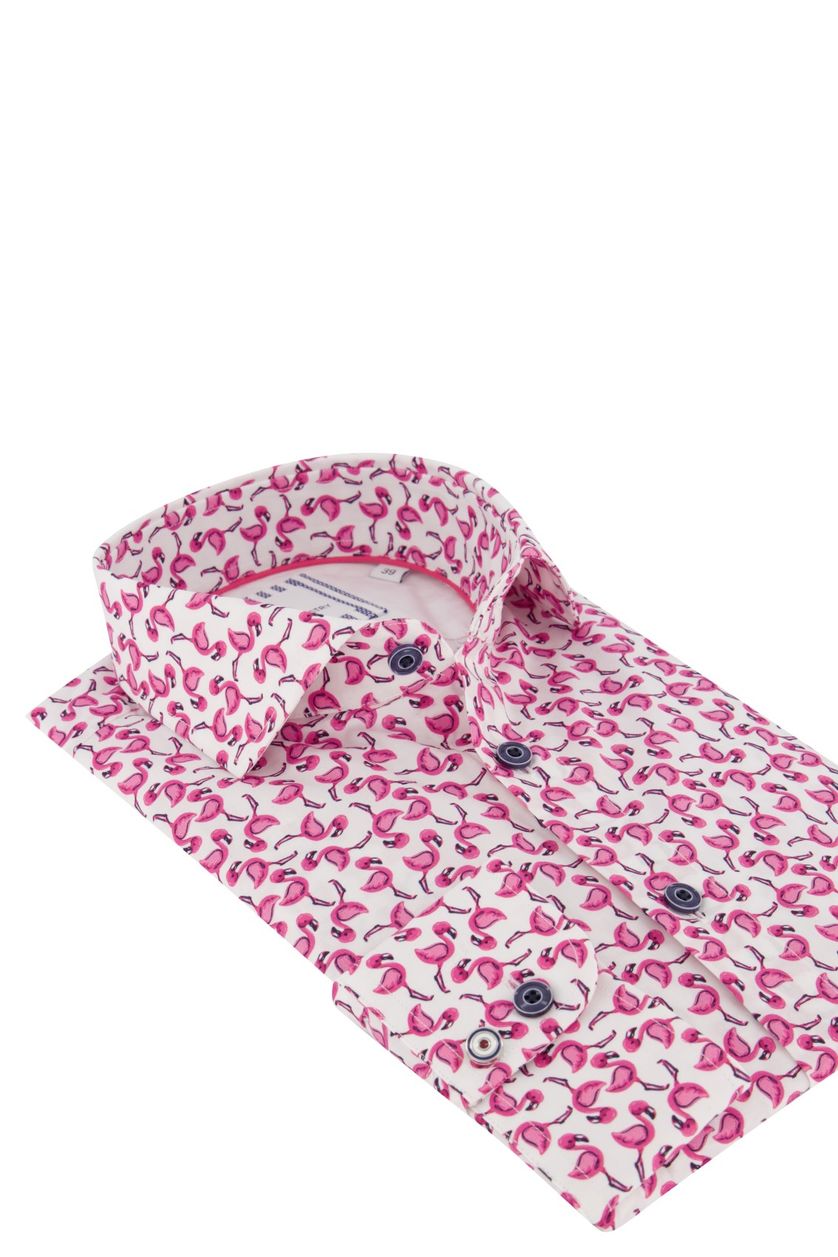 Blue Industry overhemd roze print