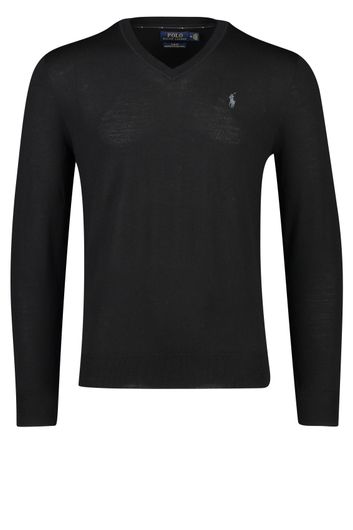 Ralph Lauren trui wol v-hals zwart