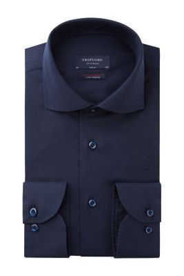Profuomo Profuomo overhemd Slim Fit donkerblauw two ply