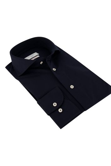 Overhemd Profuomo navy knitted Slim Fit