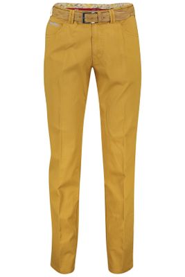 Meyer Meyer pantalon geel bruin Dublin met riem
