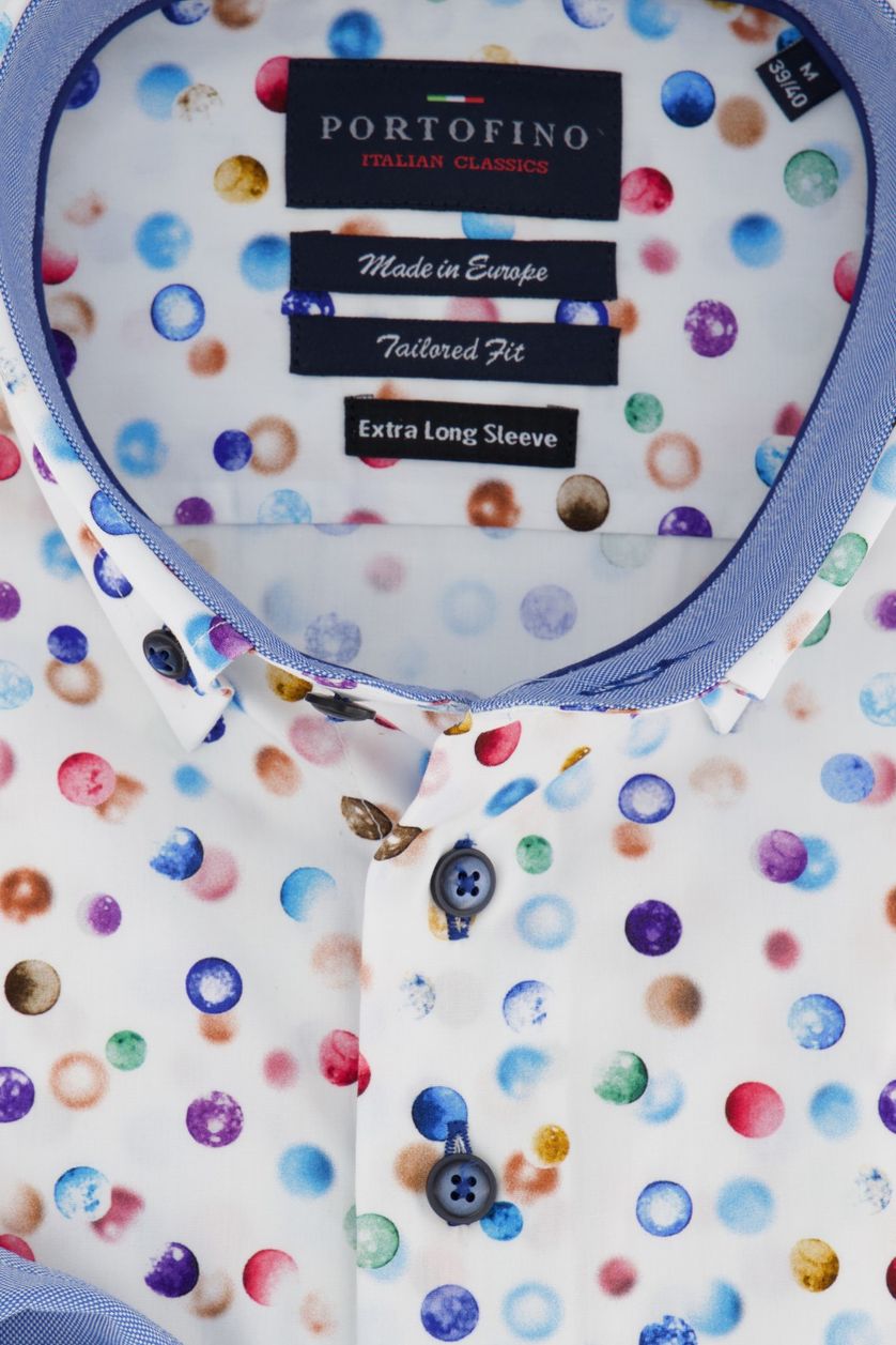 Tailored Fit overhemd Portofino mouwlengte 7 print