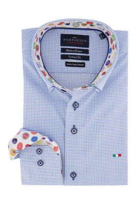Portofino Portofino mouwlengte 7 overhemd Tailored Fit