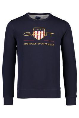 Gant Sweater donkerblauw Gant Archive Shield