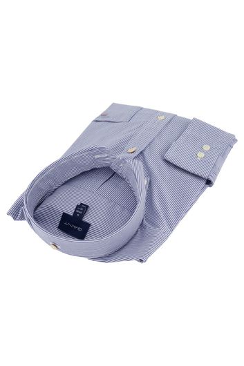 Gant casual overhemd normale fit donkerblauw gestreept katoen