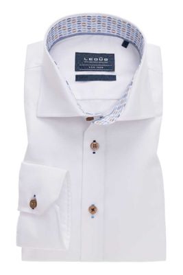 Ledub Ledub overhemd strijkvrij Tailored Fit wit