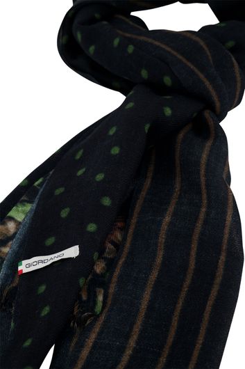 Giordano sjaal wol groene print