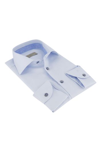 Overhemd John Miller Tailored Fit blauw strijkvrij