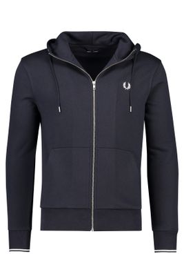 Fred Perry Fred Perry vest donkerblauw capuchon