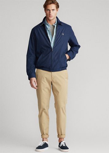 Polo Ralph Lauren Big & Tall Jacks wijde fit donkerblauw effen rits 