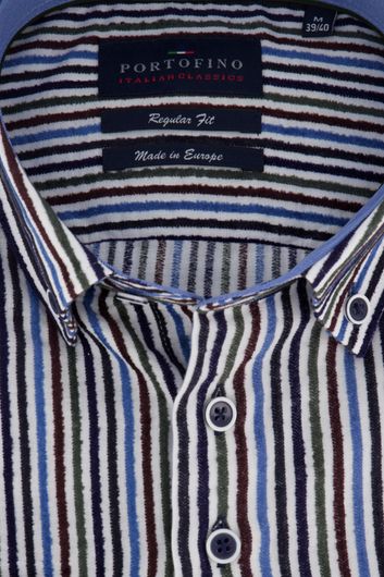 Portofino overhemd gestreept Regular Fit