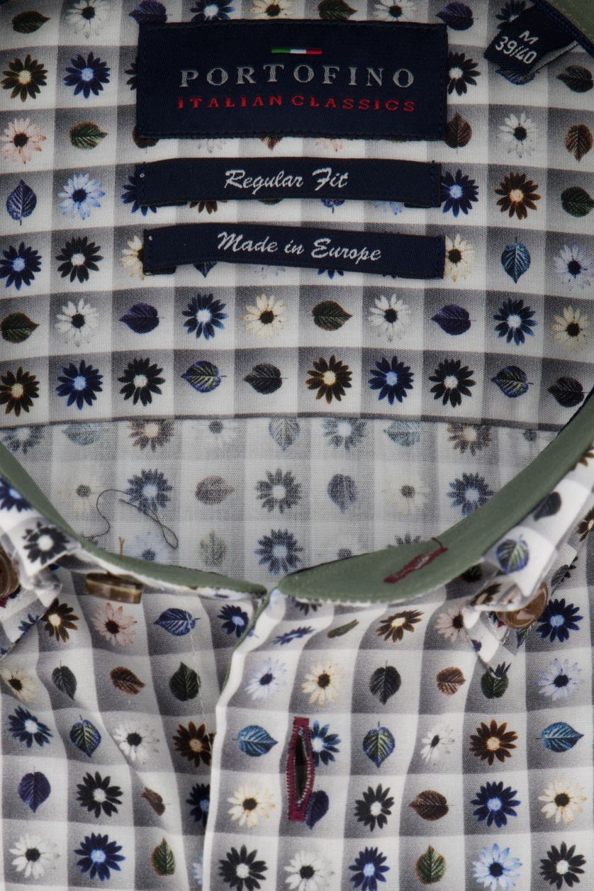Portofino overhemd bloemenprint Regular Fit