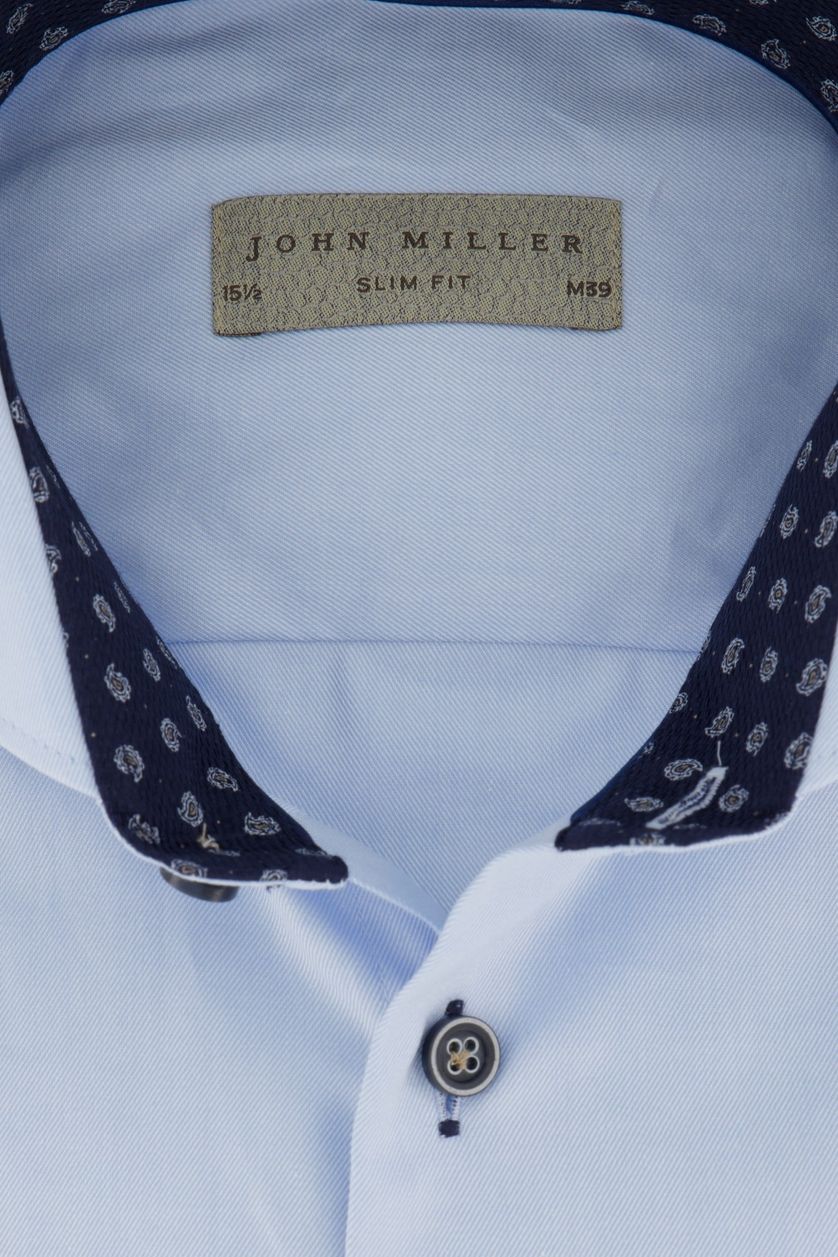 John Miller mouwlengte 7 overhemd lichtblauw
