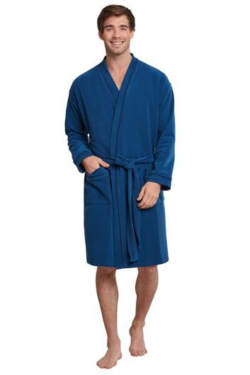 Blauwe badjas Schiesser Badjassen