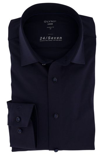 Overhemd Olymp donkerblauw Modern Fit strijkvrij