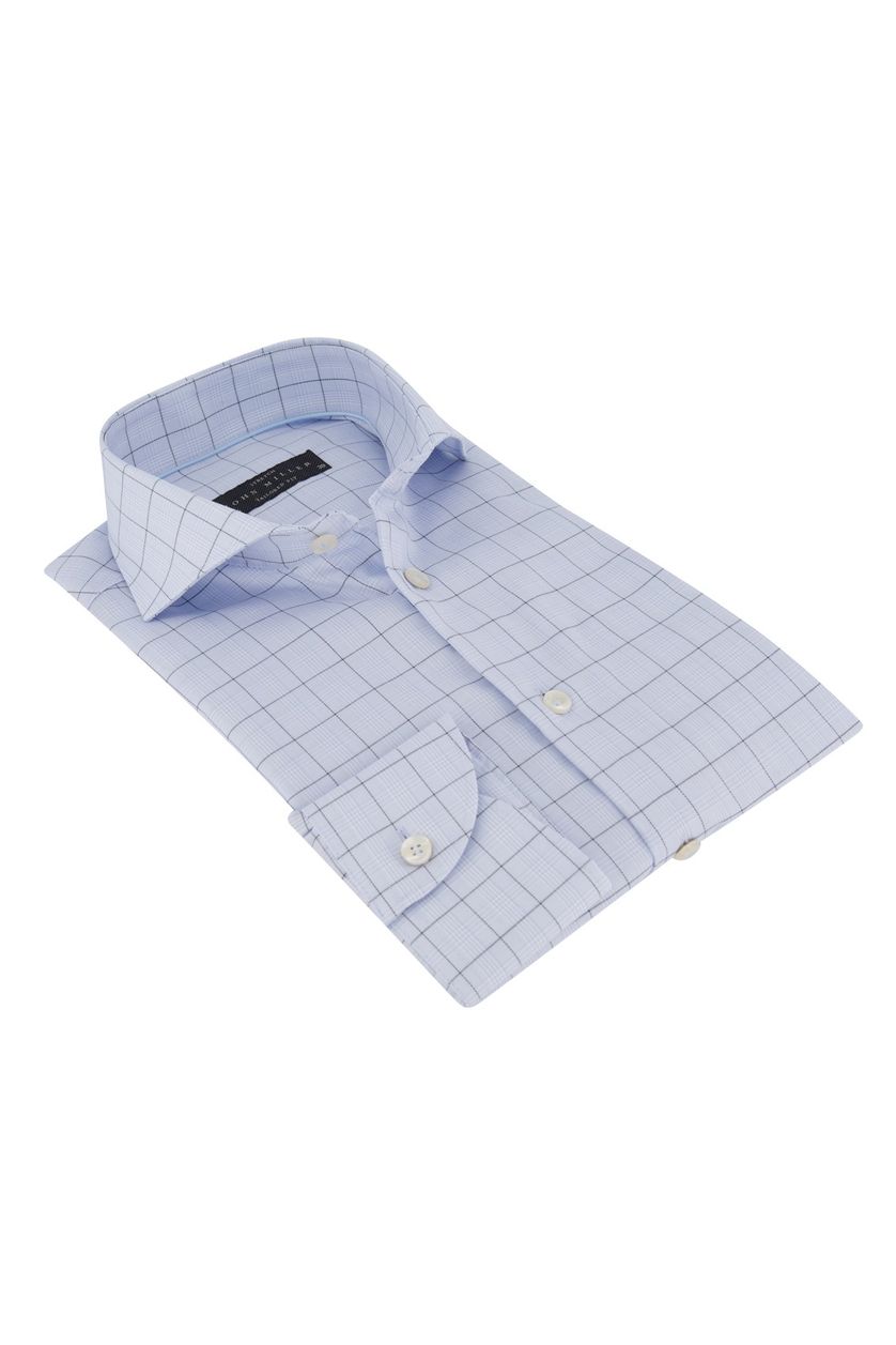 John Miller business overhemd Tailored Fit normale fit lichtblauw katoen