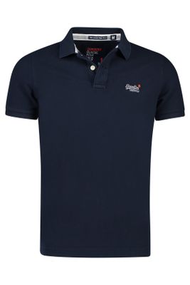 Superdry Donkerblauw poloshirt Superdry Classic