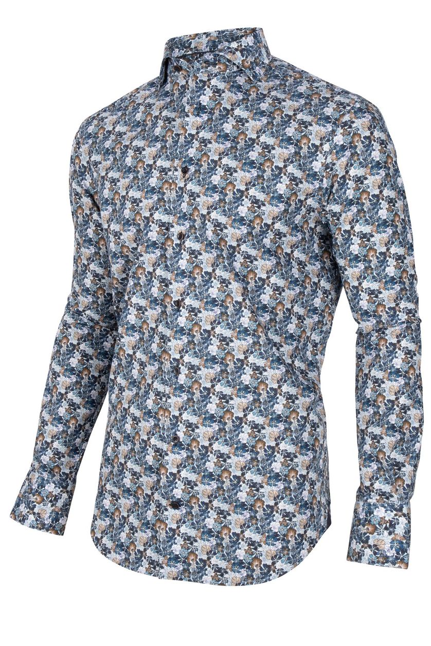 Cavallaro shirt Florando navy bloemprint