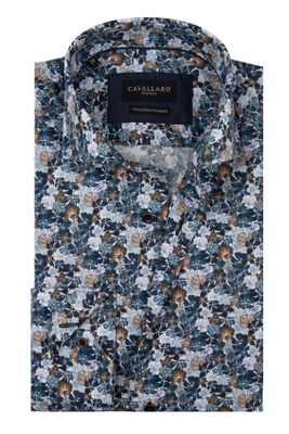Cavallaro Cavallaro shirt navy mouwlengte 7