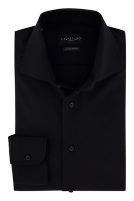 Cavallaro Cavallaro overhemd mouwlengte 7 zwart