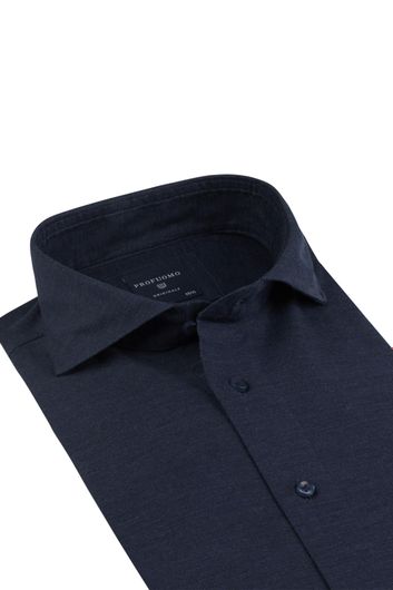 Overhemd Profuomo donkerblauw cutaway kraag