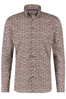 State of Art State of Art casual shirt bruin print