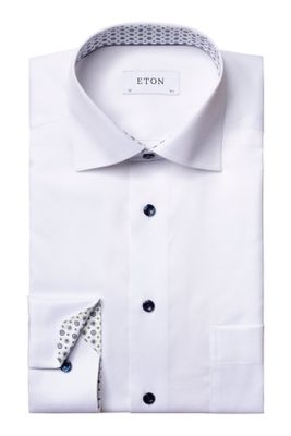 Eton Wit overhemd Eton Classic Fit