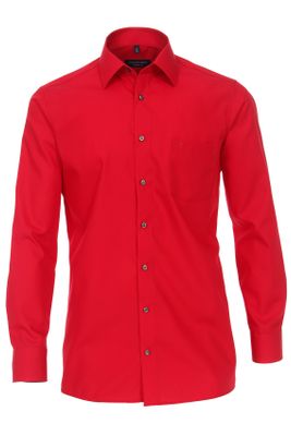 Casa Moda Casa Moda overhemd rood wijde fit