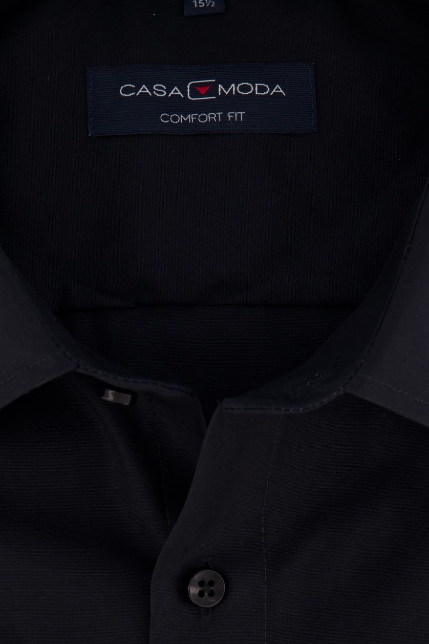 Zwart overhemd Casa Moda Comfort Fit