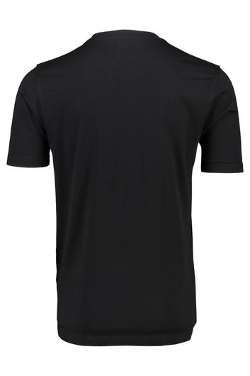 Casa Moda t-shirt zwart effen katoen