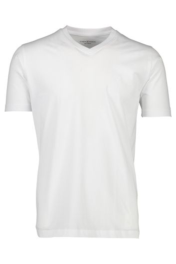 Casa Moda t-shirt v-hals wit effen katoen