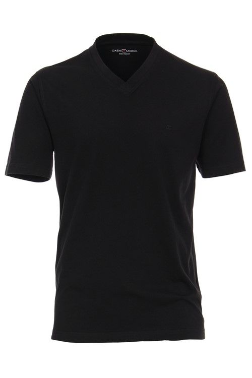 Casa Moda T-shirt zwart wijde fit