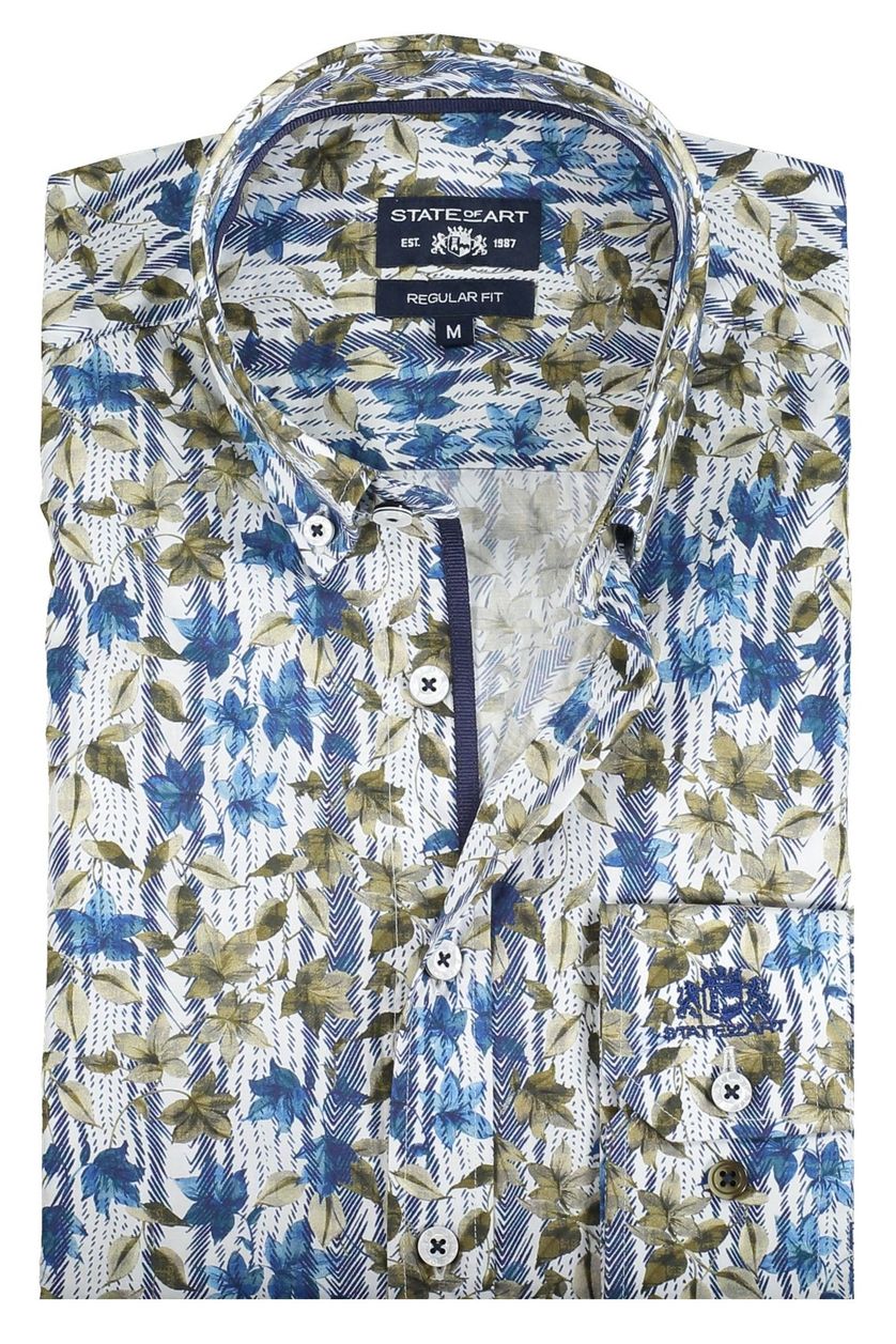 State of Art casual overhemd met print katoen