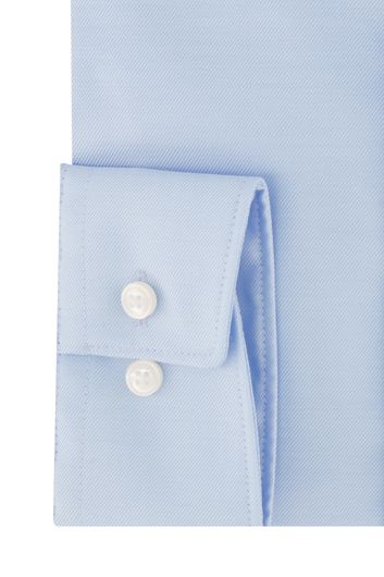 business overhemd Olymp  lichtblauw effen katoen normale fit 