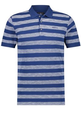 State of Art State of Art polo donkerblauw gestreept
