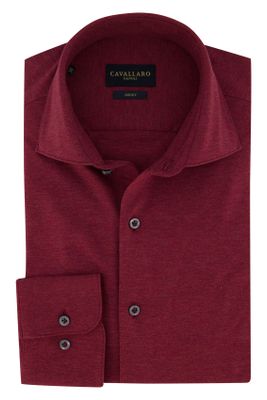 Cavallaro Cavallaro overhemd bordeaux rood jersey