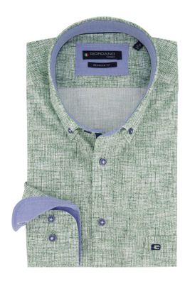 Giordano Giordano overhemd groen