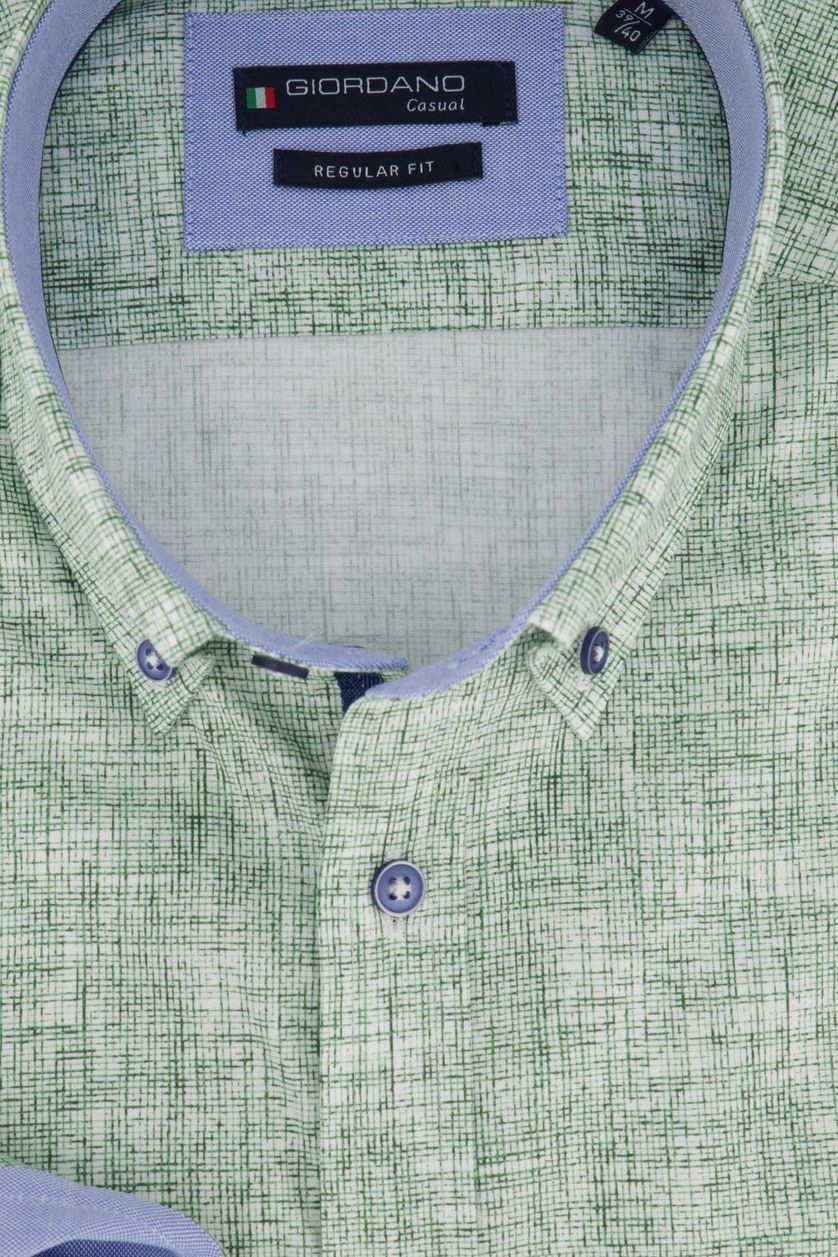 Overhemd Giordano groene print