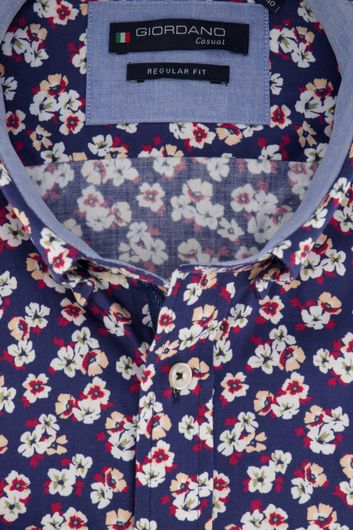 Giordano overhemd bloemenprint Regular Fit