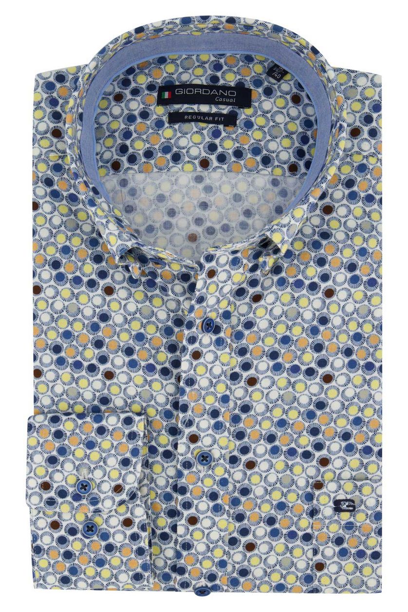 Giordano Regular Fit overhemd stippen print