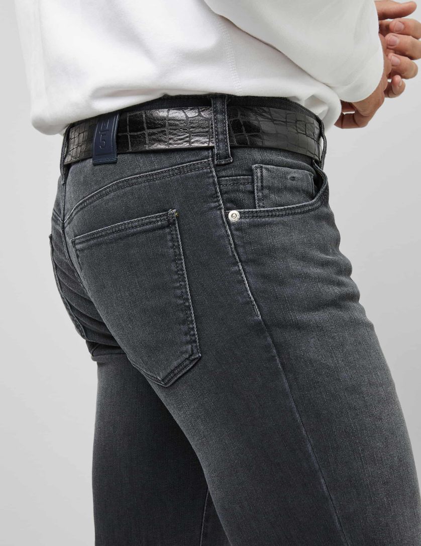 Meyer nette 5-pocket jeans grijs effen denim