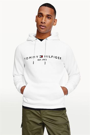 Tommy Hilfiger hoodie wit met logo