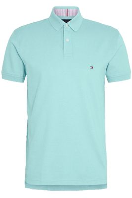 Tommy Hilfiger Tommy Hilfiger regular fit polo turquoise