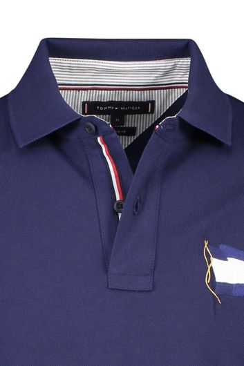 Tommy Hilfiger polo Regular Fit donkerblauw