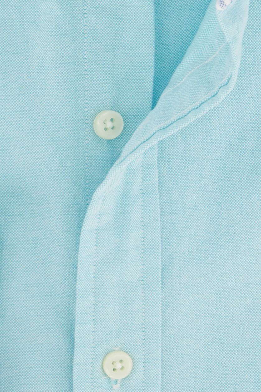 Polo Ralph Lauren Big & Tall overhemd Slim Fit lichtblauw effen katoen