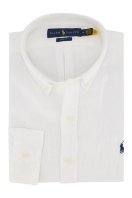 Polo Ralph Lauren Ralph Lauren overhemd linnen wit Slim Fit