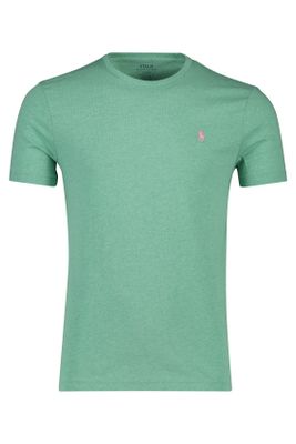 Polo Ralph Lauren T-shirt groen melange Ralph Lauren Custom Slim Fit