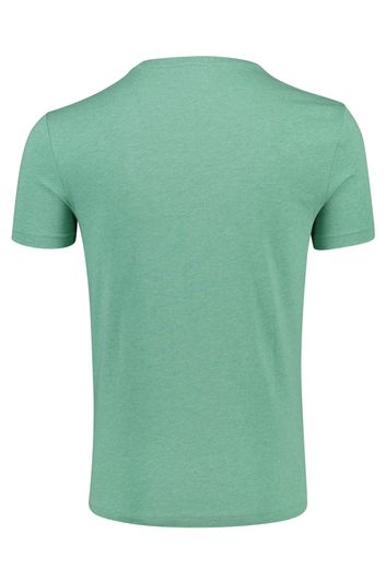 T-shirt groen melange Ralph Lauren Custom Slim Fit