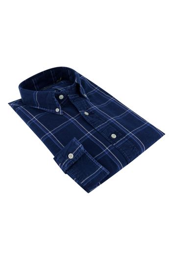 Ralph Lauren overhemd donkerblauw geruit
