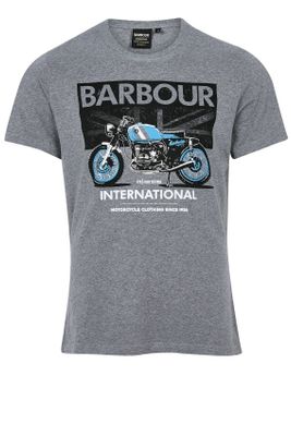 Barbour T-shirt Barbour grijs melange